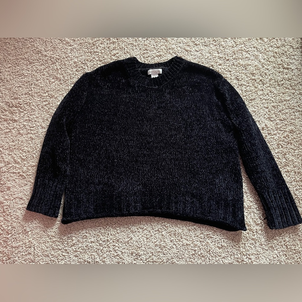 Cynthia Rowley Black Chenille Sweater – Women’s Size L